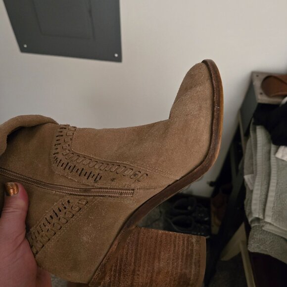 Vince Camuto Tan Suede Leather Over-the-Knee Boot